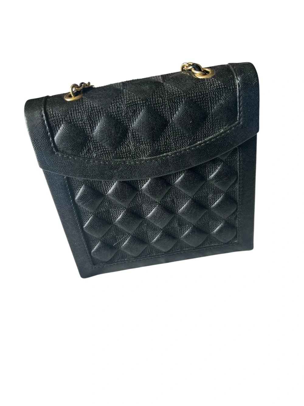 Vintage Avon Quilted Purse-Shaped Jewelry Case